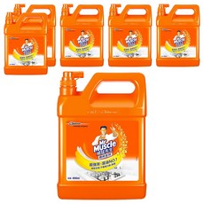 Mr Muscle 威猛先生 廚房清潔劑加侖桶 超強效 溶油, 4L, 6桶