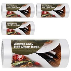 Damda 抽取式保鮮袋, 500枚, 小 (S), 4捲