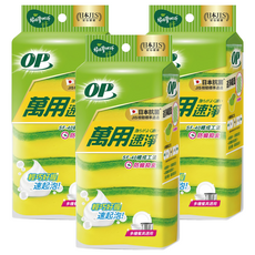 OP 萬用速淨海綿菜瓜布, 6個, 3包