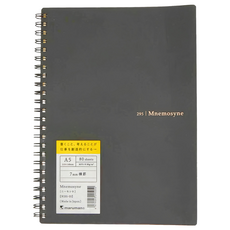 Maruman Mnemosyne 筆記本 A5尺寸, 黑色, 1本