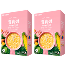 波堤寶寶 寶寶粥 順暢豬肉玉米粥 6個月~2.5歲 5包, 750g, 2盒