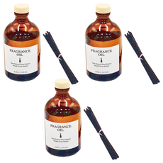 FRAGRANCE 法式精油茶色擴香瓶 室內香氛, 100ml, 3件, 威斯汀白茶