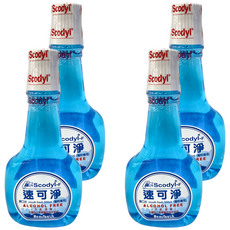速可淨 Scodyl-F 成人漱口水 500ml (醫院專用), 無酒精, 減少牙菌斑, 4瓶