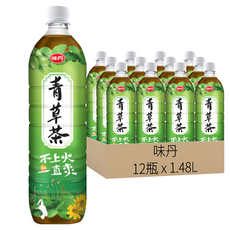 味丹 青草茶, 1.48L, 12瓶
