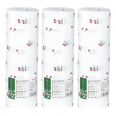 SHIMOYAMA 櫻桃印花風1次性抹布/懶人抹布, 櫻桃印花, 1入, 3捲