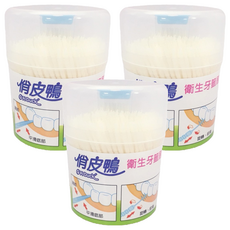 Q Pi DUCK 俏皮鴨 衛生牙籤刷, 400支, 3罐