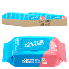 Scott 可麗舒 廚房殺菌擦拭巾, 1包, 12個