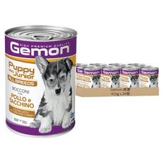 Gemon 啟蒙 主食狗罐 幼母犬, 24罐, 415g, 雞肉+火雞