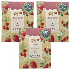 HONYARADOH CICA保濕入浴劑 草莓, 25g, 3入