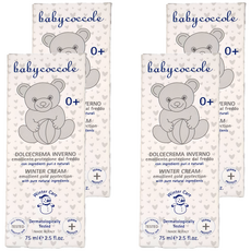 babycoccole 寶貝可可麗 滋潤舒緩冷霜 75ml, 嬰幼兒適用，舒緩保濕, 4瓶