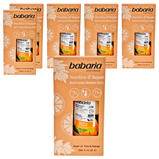 babaria 多效髮絲滋養修護噴霧, 奇亞籽+甜橙, 摩洛哥堅果油, 馬魯拉油, 150ml, 6瓶