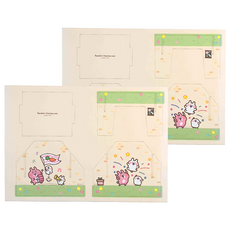 YENDAR 研達 卡娜赫拉的小動物便條紙置物盒 (小兔子嘉年華), 2個