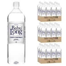 Babu Long 巴部農 天然鹼性礦泉水, 1.25L, 36瓶