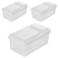 PP5食品級掀蓋保鮮盒 單開蓋, 3組, 1個容器 + 1個蓋子