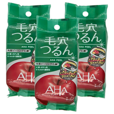 BCL AHA 柔膚潔面皂 100g 3包 -溫和去角質、深層清潔毛孔、保濕蘋果萃取