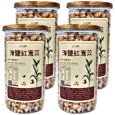 Oneway 不二創立 海鹽紅薏苡 台灣產 天然海鹽, 150g, 4罐