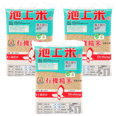 池上鄉農會 有機糙米, 1.5kg, 3包