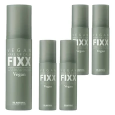 so natural 台灣公司貨 FIXX VEGAN 積雪草鎮靜定妝噴霧, 100ml, 5瓶