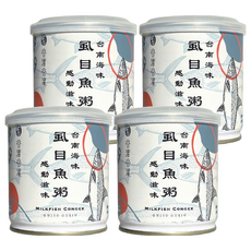 GULIUGULIU 谷溜谷溜 虱目魚粥, 4罐, 300ml