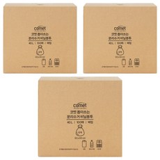 comet 抽取式回收塑膠袋 乳白色, 40L, 300張