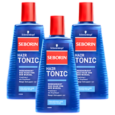 Schwarzkopf 施華蔻 Seborin 薑萃取頭髮液 活絡頭皮、強健髮根 改善頭皮屑 男女適用, 3瓶, 300ml