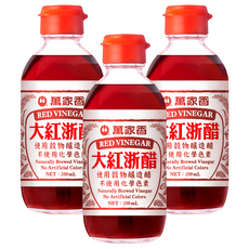 萬家香 大紅浙醋, 3個, 200ml