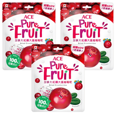 ACE 益生 加拿大紅鑽大蔓越莓乾, 110g, 3個