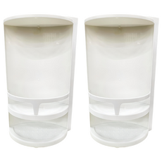 雙手萬能 360度旋轉防水壁掛式角落架 浴室廚房可用 PP塑膠, 2盒