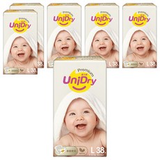 UniDry 優力寶 柔緻寶貝黏貼型尿布 9~14kg, L, 228片