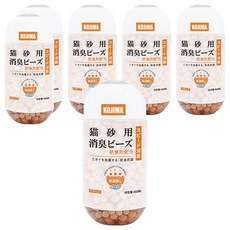 KOJIMA 貓砂除臭珠 柿子香氛 450ml 天然植物配方 有效去除異味, 6罐