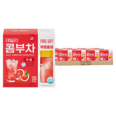 Danongwon 乳酸菌康普茶 + 瓶子 西柚, 5g, 20包, 12盒