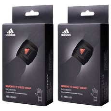 adidas 愛迪達 WUCHT P3 運動護腕, 黑色, 2個