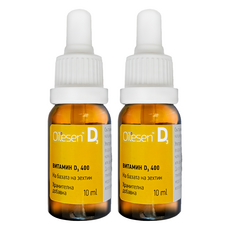 Oilesen 愛日森 液體維生素D3 冷壓橄欖油 嬰幼兒適用, 10ml, 2瓶