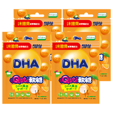 RISAL 小兒利撒爾 Quti 軟糖 DHA 富含DHA藻油 口感香甜, 10顆, 25g, 4包