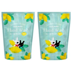MUKUNGHWA 無窮花 麗莎與卡斯柏 洗手液補充包 檸檬香, 200ml, 2包