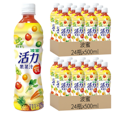 波蜜 活力果菜汁 含維他命C、E, 500ml, 48瓶