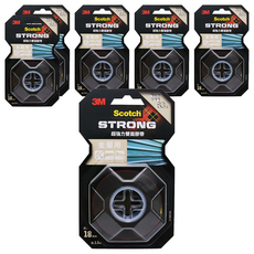 3M Scotch 超強力雙面膠帶 金屬用 V1801N 18mm x 1.5m, 紅色, 6捲