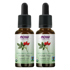 now foods 美國USDA有機認證純玫瑰果保濕油, 30ml, 2瓶