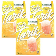 SABAH TEA 沙巴茶牌 南洋拉茶風味香滑奶茶 三合一 經典原味, 30g, 12包, 3袋