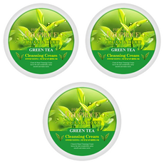 DEOPROCE 迪普詩 綠茶深層潔淨卸妝霜, 300g, 清潔及保護肌膚, 3罐