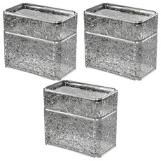 SUNORO 波紋免打孔壁掛衛生紙架 雙層, 透灰銀, 3個