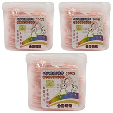 晴天娃娃 牙線棒家庭號300支, 3入