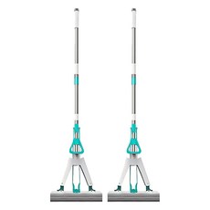 免手洗海綿拖把 對折強力吸水 適用於各種地板, 2個