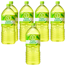 ITO EN 伊藤園 PURE 大罐綠茶, 2L, 6瓶, 1入