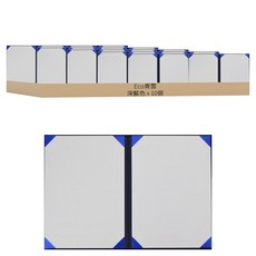 Eco青雲 絲絨獎狀證書夾 A4, 深藍色, 10個