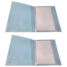 SEASON Paper&Gift 四季紙品禮品 細版25K20孔PP夾, 藍, 2個