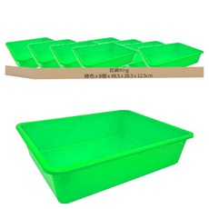 百貨King 550密林 置物籃 2組 綠色 台灣製造, 48.5 x 38.3 x 12.5cm, 4組, 2個