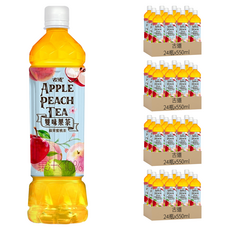 古道 雙味果茶 蘋果蜜桃茶, 550ml, 96瓶