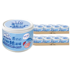 BTD 乖狗狗 無膠犬湯罐 180g, 鮪魚 + 雞肉, 24罐