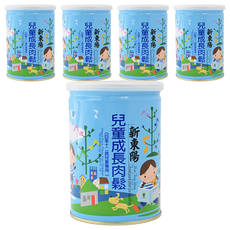 新東陽 兒童成長肉鬆, 添加鈣、果寡糖, 無添加防腐劑, 特選豬肉製成, 190g, 5罐